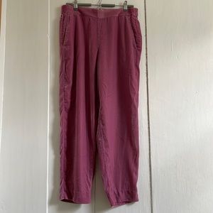 Mauve velvet pull on pants by JCRew Mercantile size 8